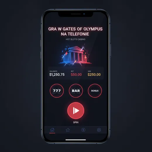 Gra w Gates of Olympus na telefonie